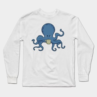 Octopus Coffee Mug Long Sleeve T-Shirt